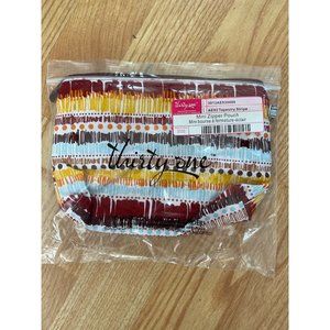 Mini Zipper Pouch Tapestry Stripe Thirty-One 31 Gifts NEW